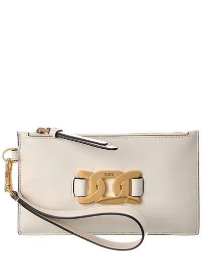 Tod's Leather Pouch In White