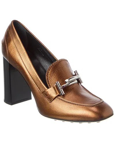 Tod's Leather Pump In Brown