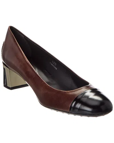 Tod's Leather Pump In Brown