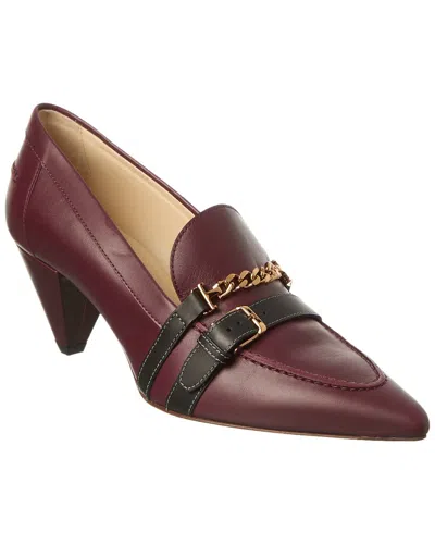 Tod's Leather Pump In Red