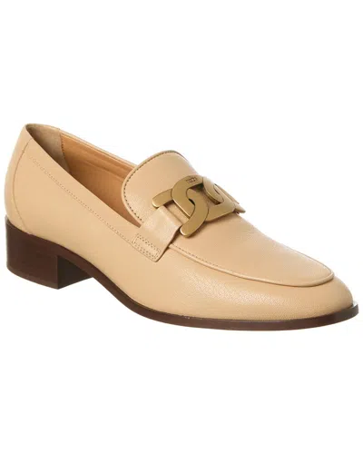 Tod's Leather Pump In Sand