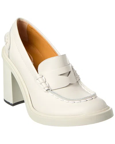 Tod's Leather Pump In White