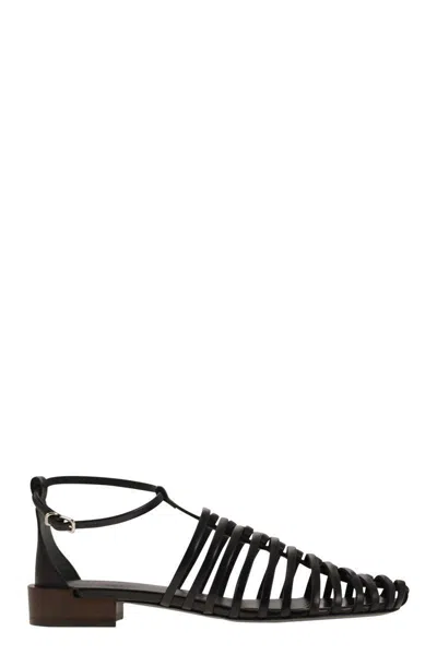 TOD'S TOD'S LEATHER SANDAL