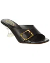 Tod's Leather Sandal In Black