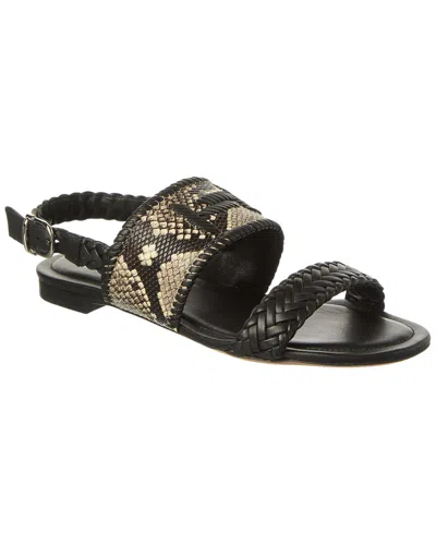Tod's Leather Sandal In Black
