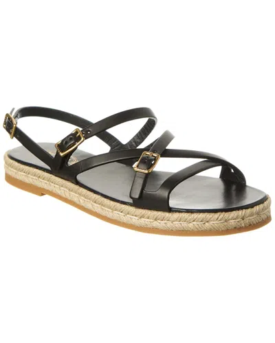 Tod's Leather Sandal In Black