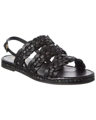 Tod's Leather Sandal In Black