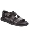 Tod's Leather Sandal In Black