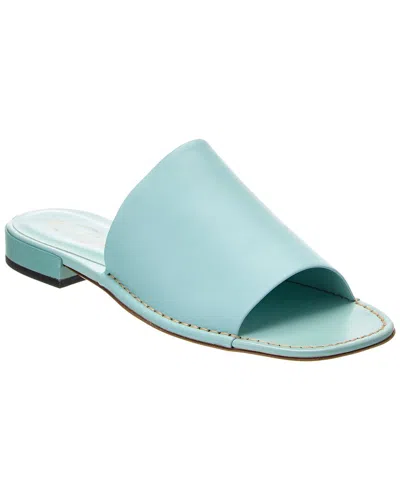Tod's Leather Sandal In Blue