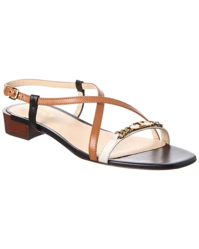 Tod's Leather Sandal In Brown