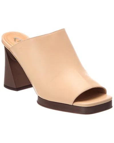 Tod's Leather Sandal In Brown