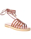 Tod's Leather Sandal In Brown