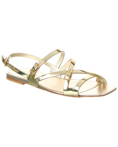 Tod's Leather Sandal In Gold