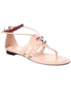 Tod's Leather Sandal In Pink
