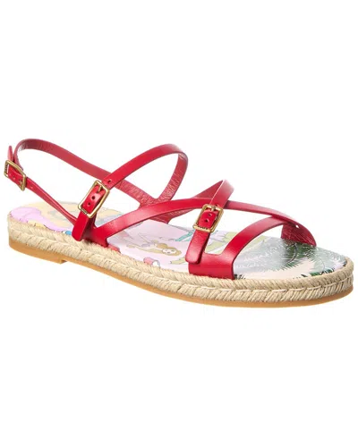Tod's Leather Sandal In Red