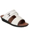 Tod's Buckle-detail Wedge Sandals In White