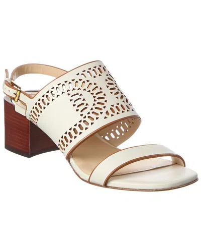 Tod's Dnu Inv Tods Leather Sandal In Multi
