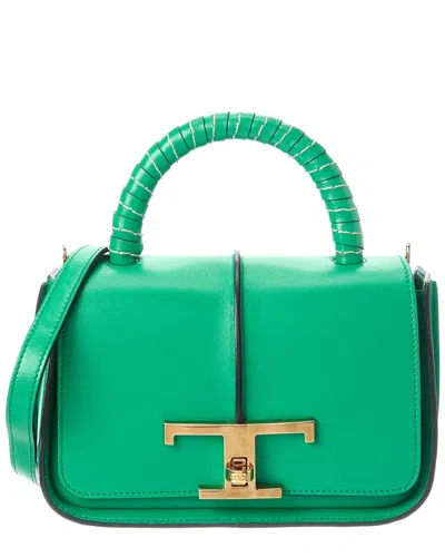 Tod's Leather Satchel In Green
