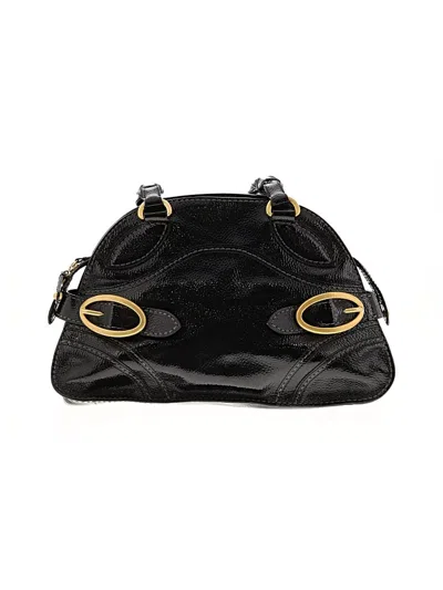 Pre-owned Tod's Leather Shoulder Bag In Black