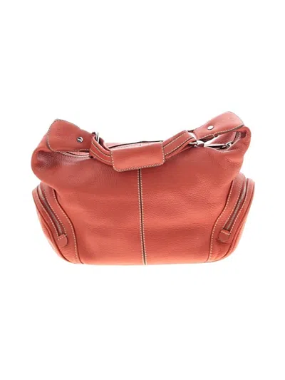 Pre-owned Tod's Leather Shoulder Bag In Orange