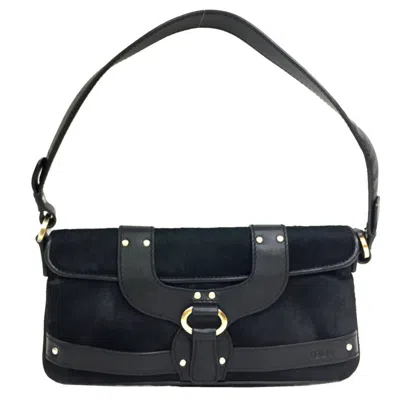 Pre-owned Tod's Leather Shoulder Bag () In Black