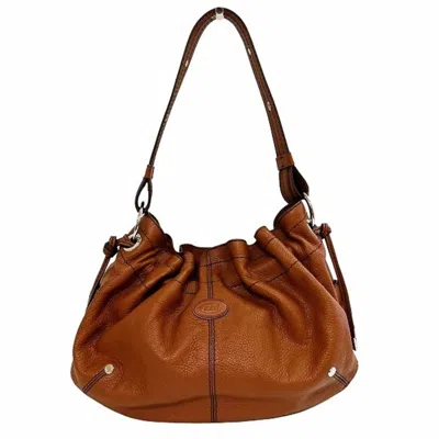 Pre-owned Tod's Leather Shoulder Bag () In Brown
