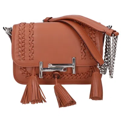 Pre-owned Tod's Leather Shoulder Bag () In Brown