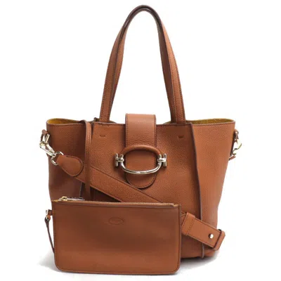 Pre-owned Tod's Leather Shoulder Bag () In Brown