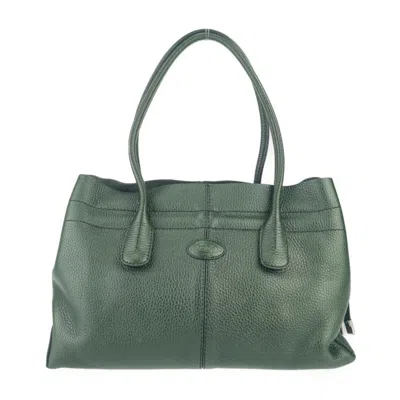 Pre-owned Tod's Leather Shoulder Bag Tote Bag () In Green
