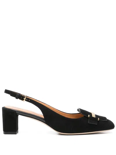 Tod's Leather Slingback Pumps In Black