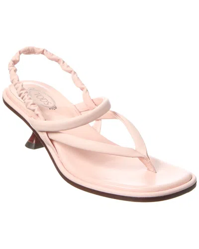 Tod's Leather Slingback Sandal