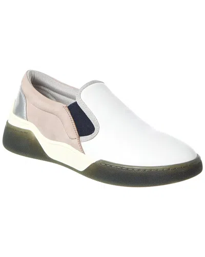 Tod's Leather Slip-on Sneaker In Gray