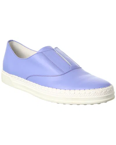 Tod's Leather Slip-on Sneaker In Purple
