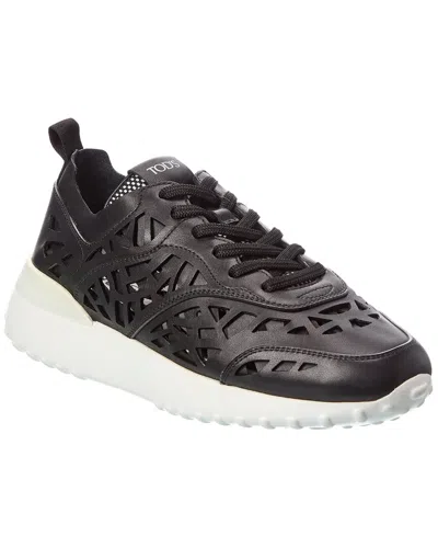 Tod's Leather Sneaker In Black