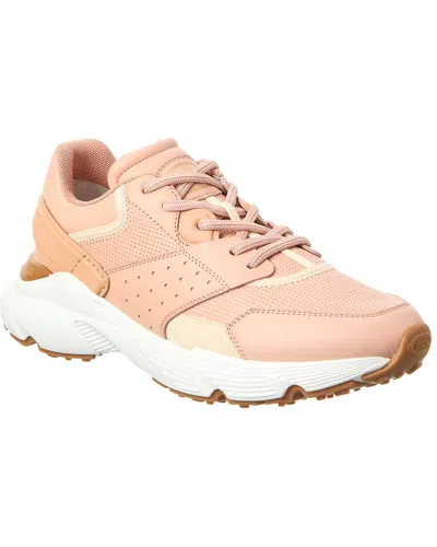 Tod's Leather Sneaker In Pink