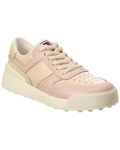 Tod's Leather Sneaker In Pink