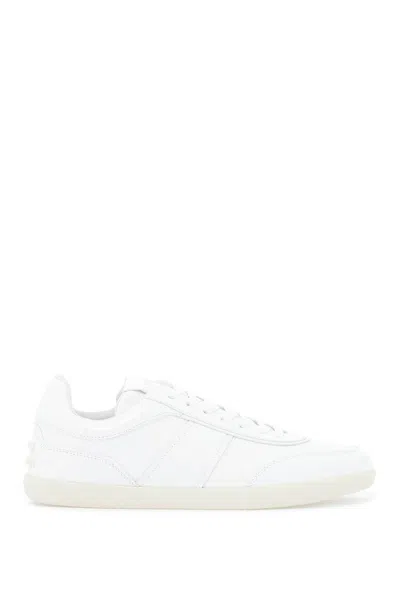 TOD'S TOD'S LEATHER SNEAKER TABS WITH