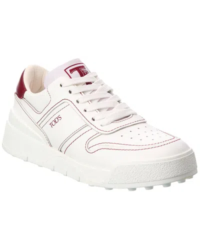 Tod's Leather Sneaker In White