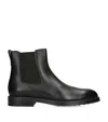 Tod's Leather Stivaletto Chelsea Boots In Multi