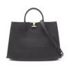 Tod's Leather Timeless Medium Tote Bag In Black