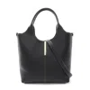 Tod's Leather Tote Bag Black In Black
