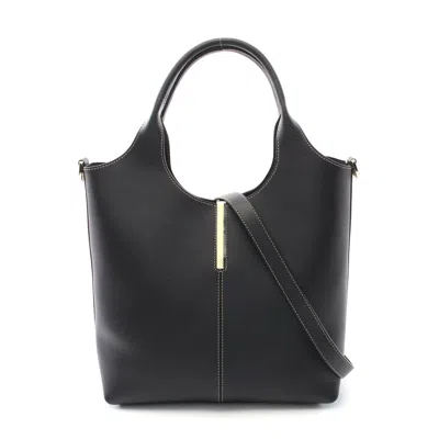 Tod's Leather Tote Bag Black
