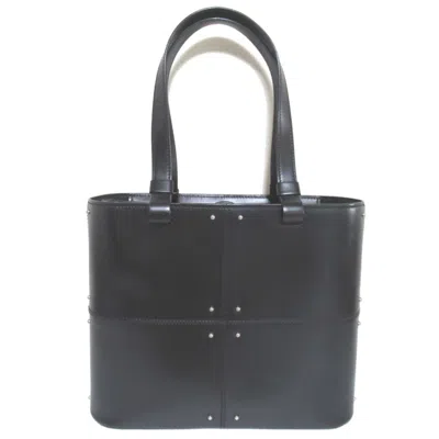 Pre-owned Tod's Leather Tote Bag () In Black
