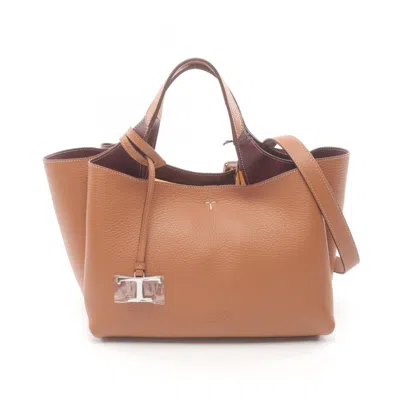 Pre-owned Tod's Leather Tote Bag () In Brown