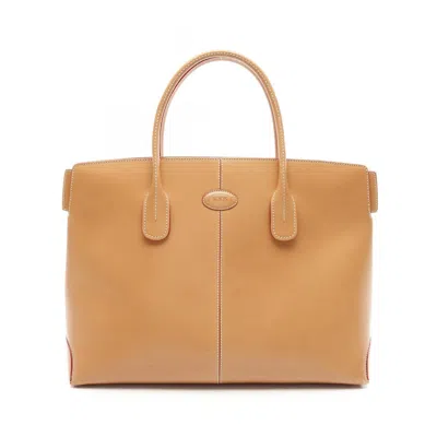 Pre-owned Tod's Leather Tote Bag () In Brown