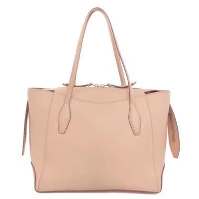 Pre-owned Tod's Leather Tote Bag () In Pink