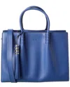 Tod's Leather Tote In Blue