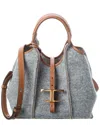 Tod's Leather Tote In Pink