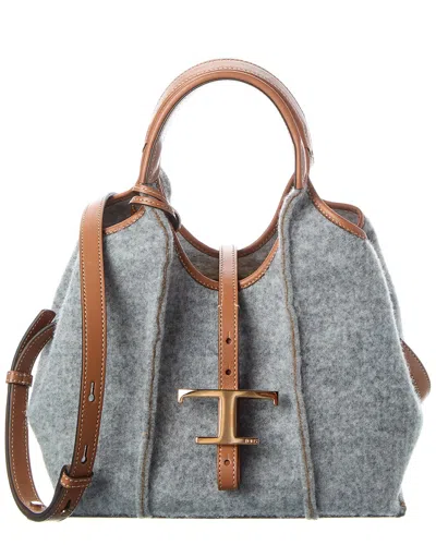 Tod's Leather Tote In Pink