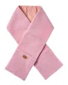Tod's Tods Leather-trim Wool-blend Scarf In Pink